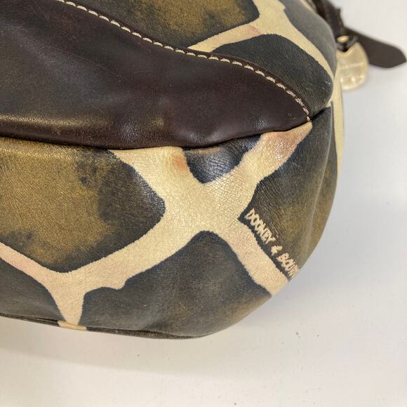 DOONEY & BOURKE ANIMAL PRINT LEATHER SHOULDER BAG (ASIS) - Picture 5 of 16